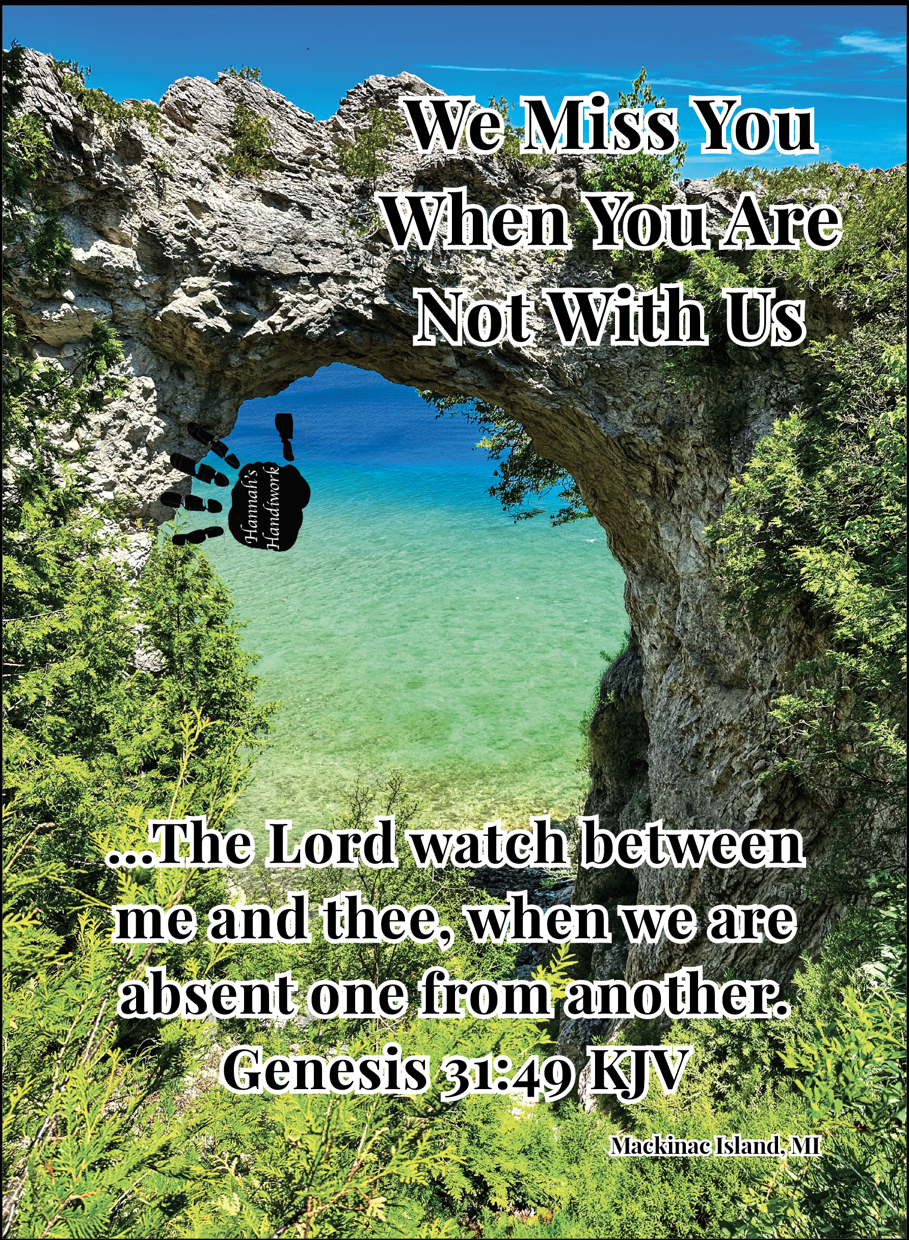 Featured image for “Rock Archway 2 (CARD-0176)- 10 Cards”
